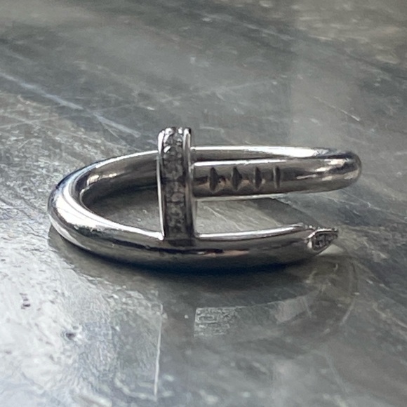 Cartier Juste Un Clou white gold / diamond ring - Picture 5 of 9